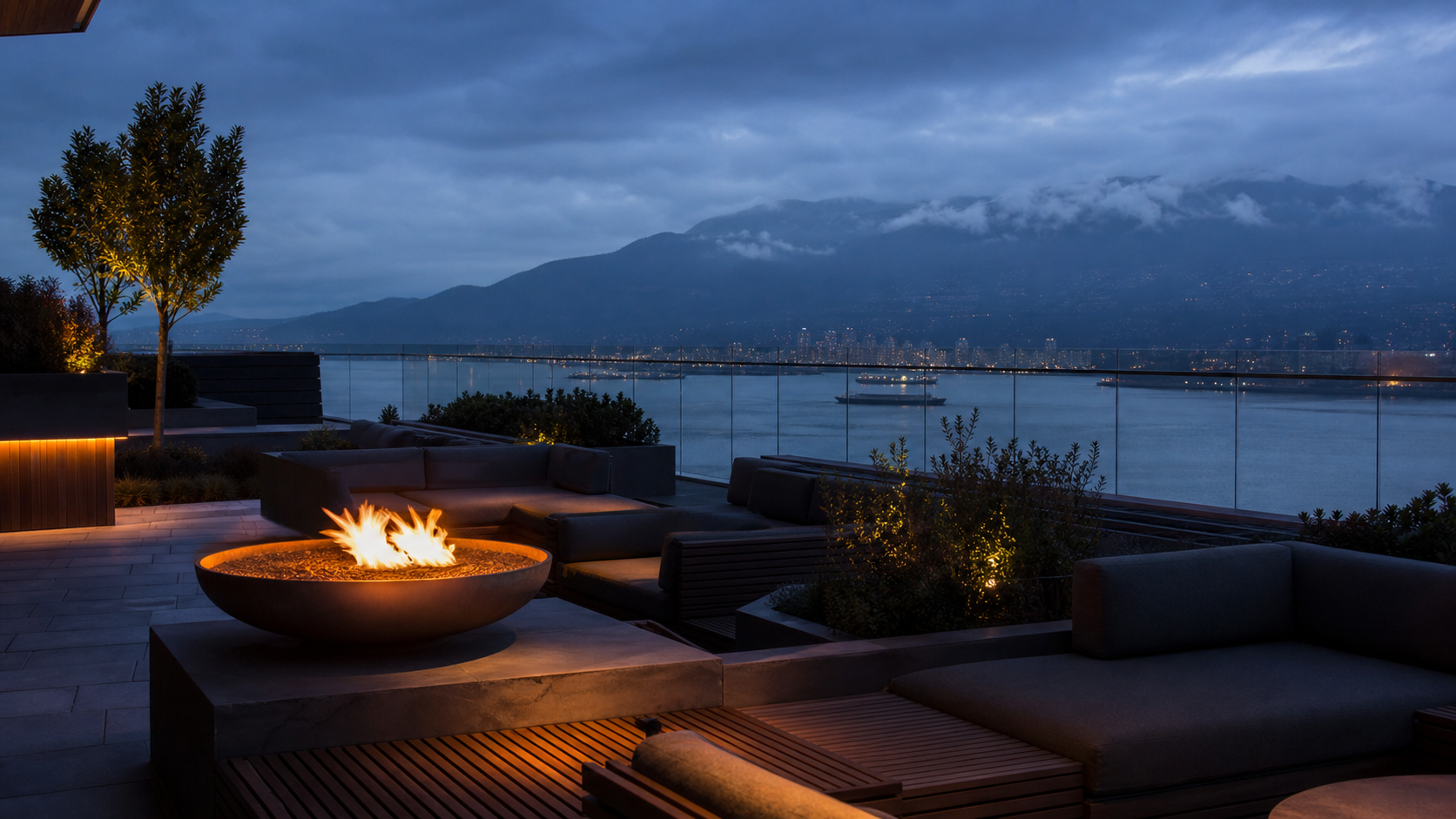 Global Biz Explosion terrace at dusk
